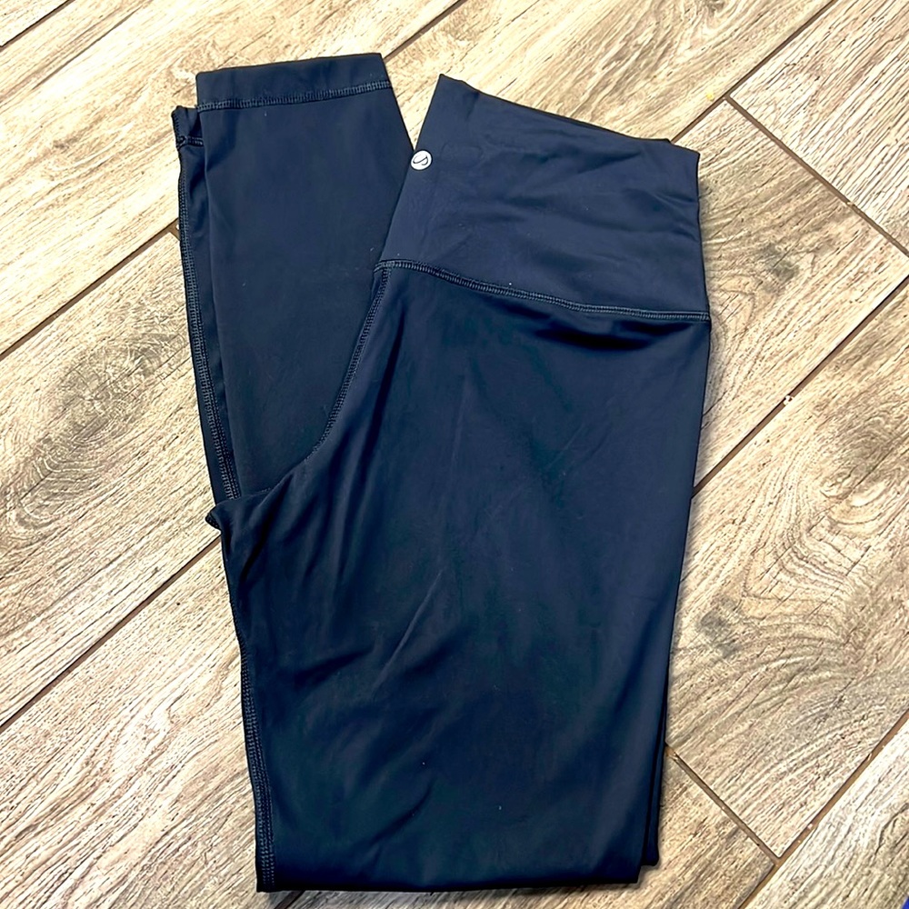 Navy Blue Leggings no pockets 7/8 length